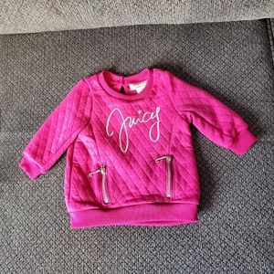 Juicy Couture top with zippers